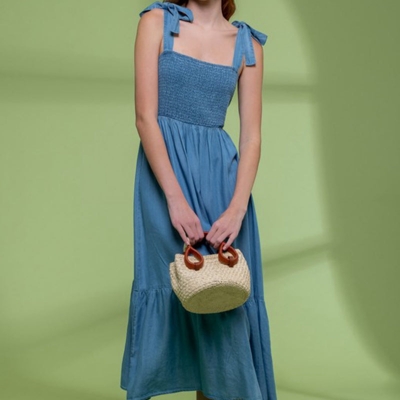 Time To Shine Chambray Dress