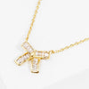 Layered Cross Necklace Gold