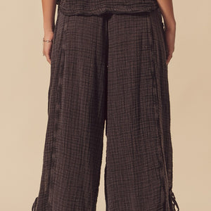 Mineral Washed Crinkle Gauze Joggers