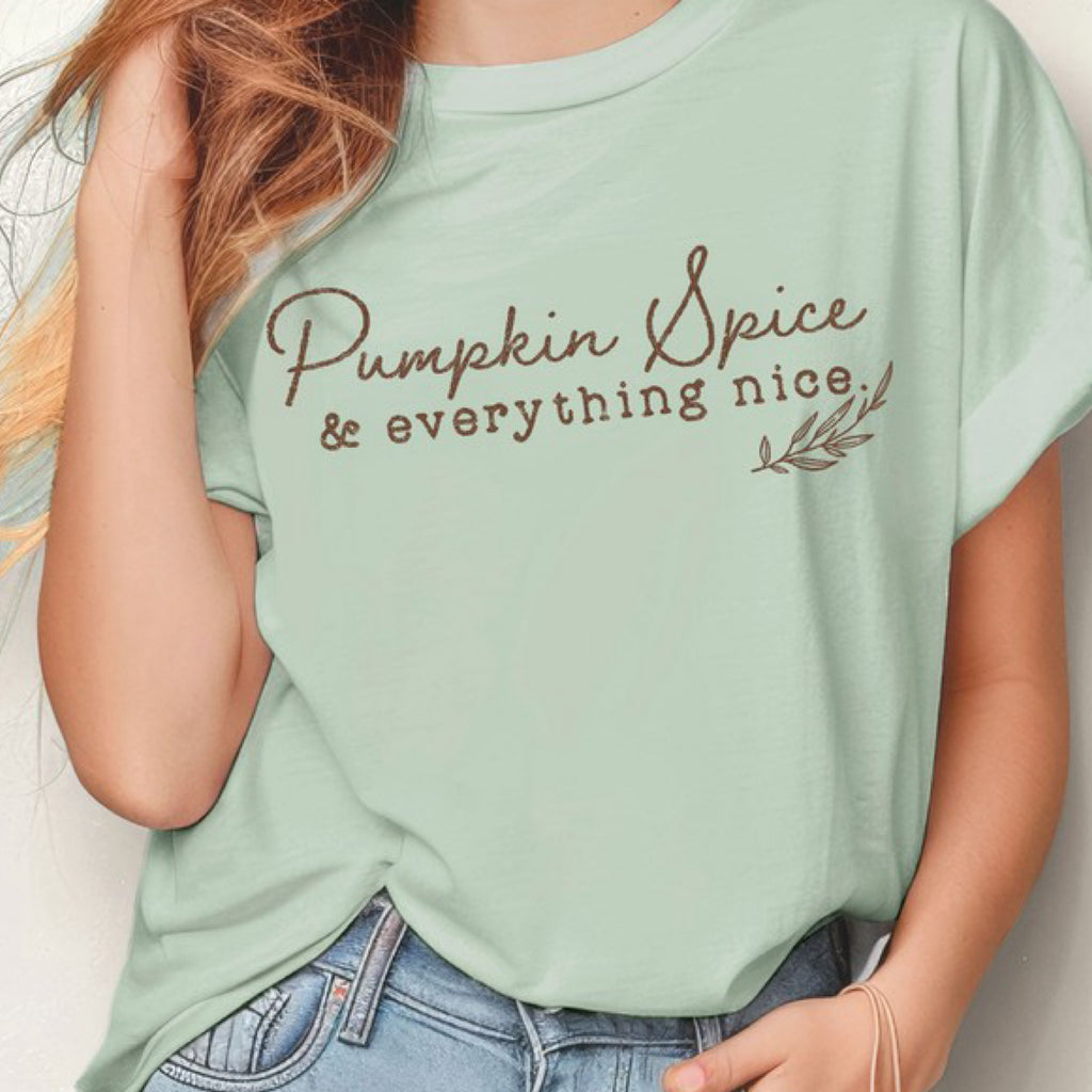Pumpkin Spice & Everything Nice Graphic Tee
