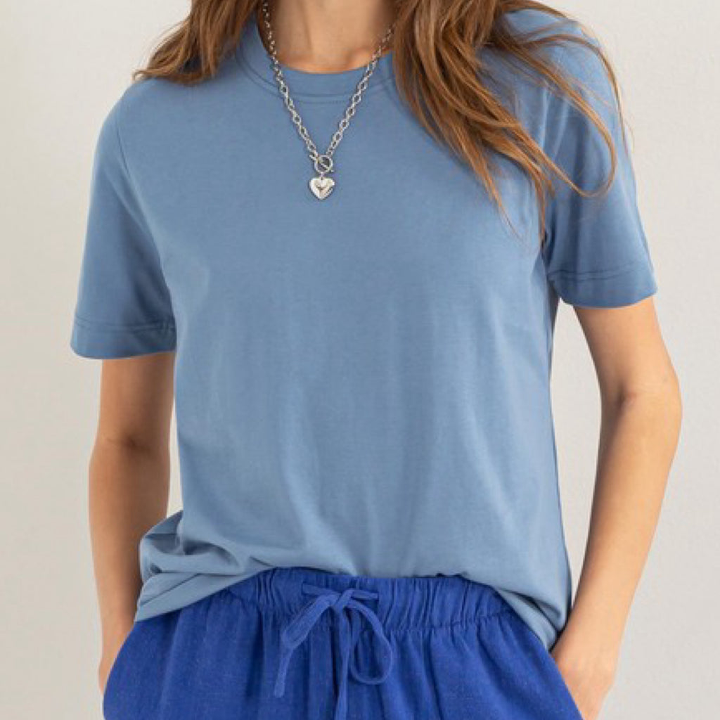 All The Better Short Sleeve Tee Blue