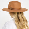 Double Belt Strap Fedora Hat