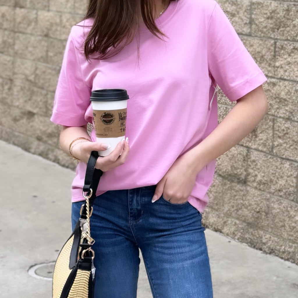 All The Better Short Sleeve Tee Pink