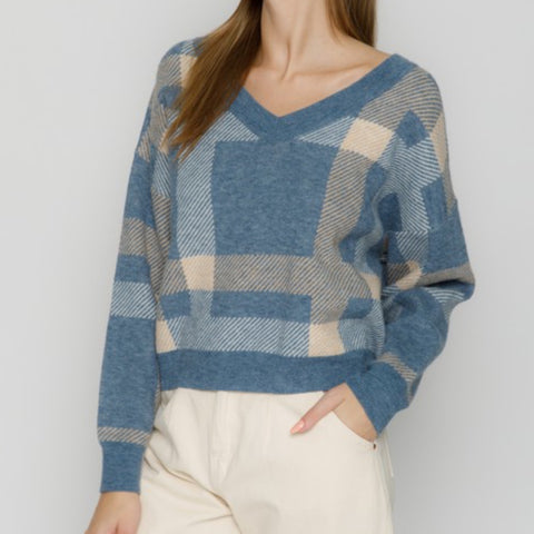 When I Go Acid Washed Sweater Rust