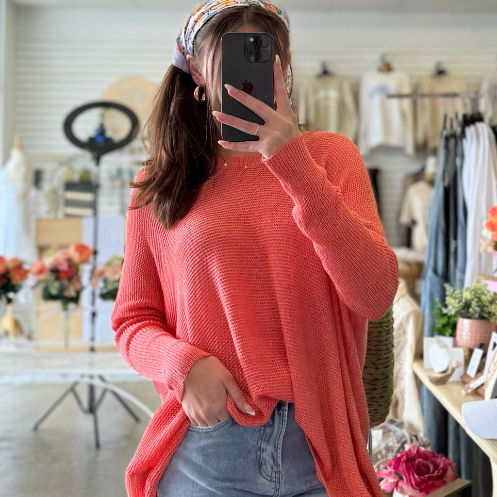 Spring Lightweight Sweater Orange