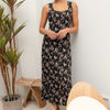Take Time For Yourself Smocked Maxi Dress Grey
