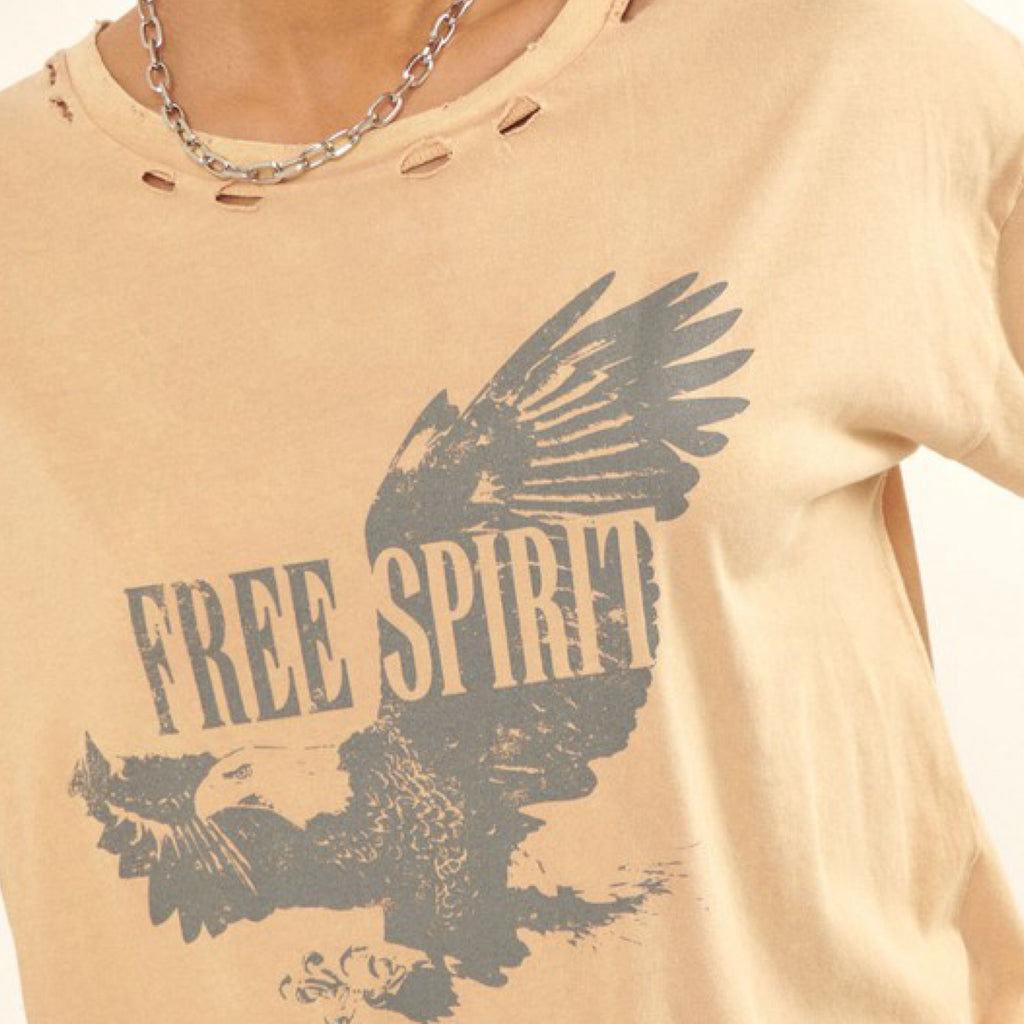 Free Sprit Oversized Graphic Tee