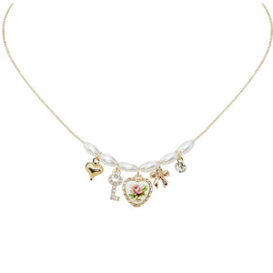 Heart Multi Charm Necklace