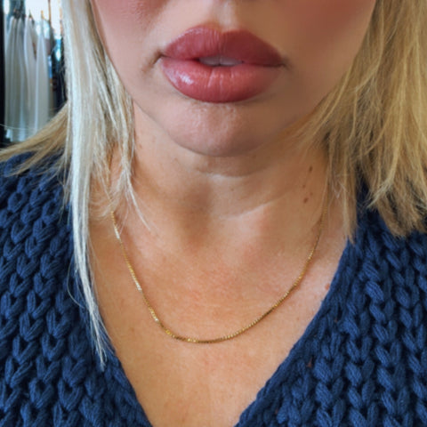 Chain Link Statement Necklace Set