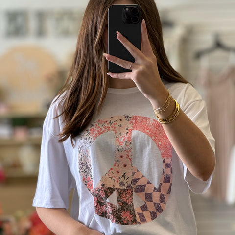 Rock And Roll Rose Graphic Print Tee