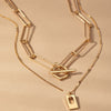 Two Row Link Chain Delicate Necklace