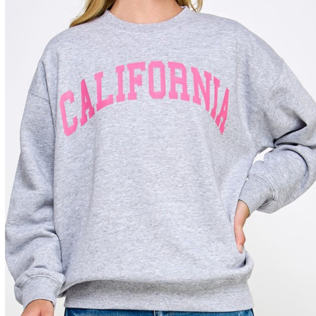 California Oversized Sweater Heather Grey