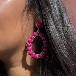 Beaded Pink Earrings