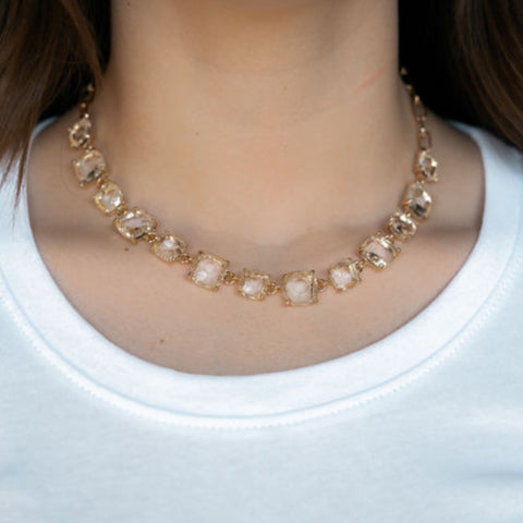 Chain Link Statement Necklace Set