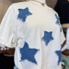One Day Denim Star Patch Top
