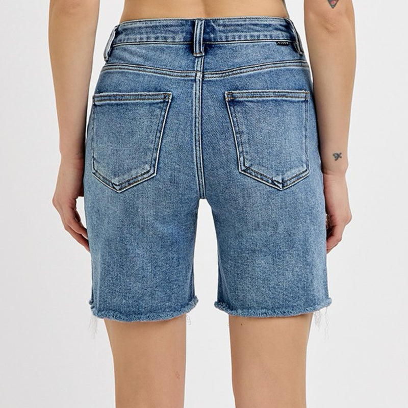 Risen Tummy Control High Rise Mom Shorts