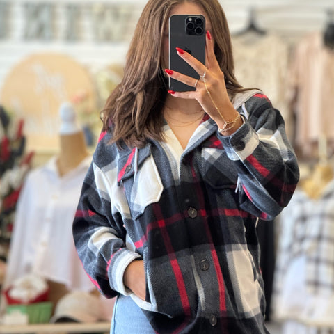 Aware Of You Hooded Denim Jacket