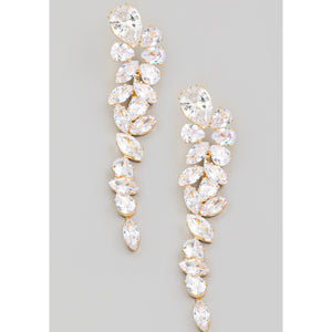 Rhinestone Teardrop  Earrings