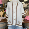 Country Concert Off-the-shoulder Tiered  Top