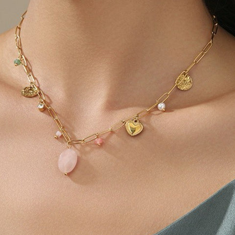 Stainless Steel Chunky Link Chain Necklace