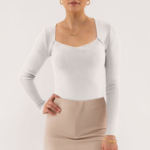 Give Me More Mock Neck Sweater Taupe