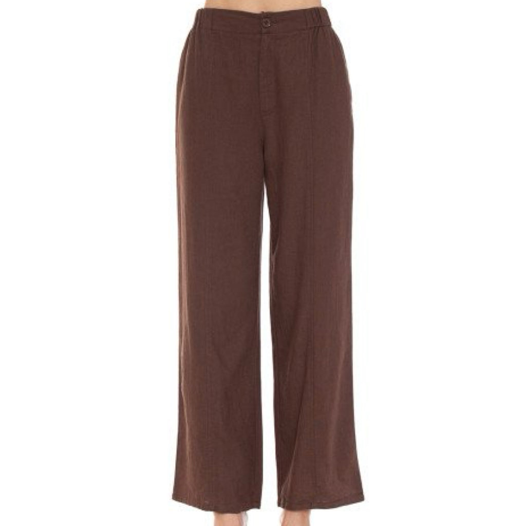 Adore You Wide Leg  Linen Trousers