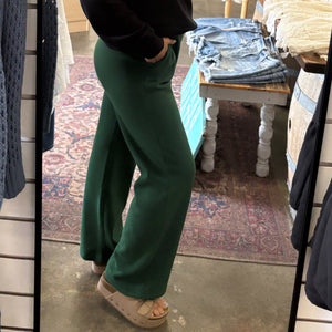 Lucky To Have You Sweatpants with Pockets Green