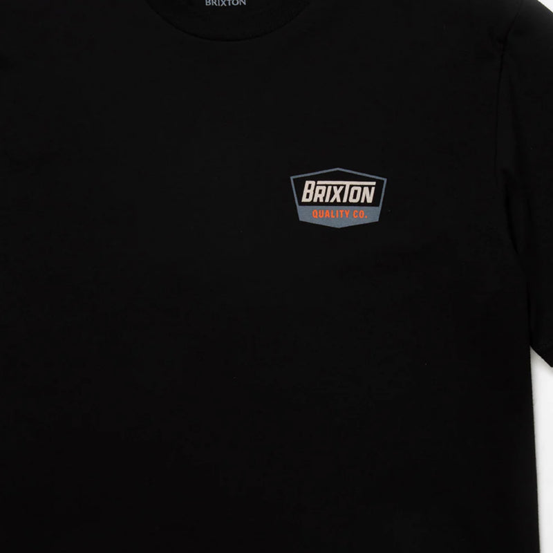 BRIXTON REGAL S/S STT BLK/OFF WHT