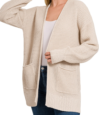 Let’s Chat Waffle Knit Cardigan ( 4 Colors! )