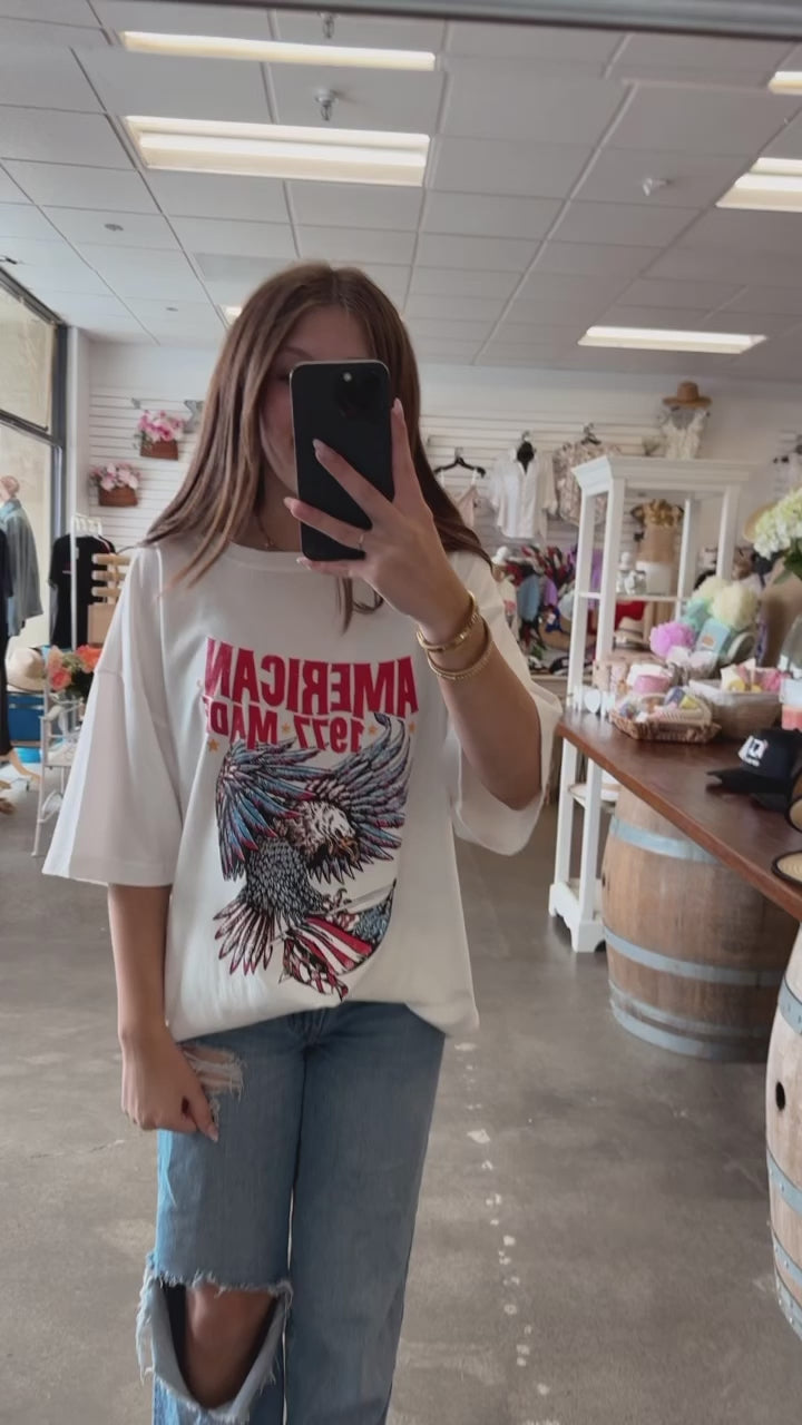 American Made Graphic Print Tee