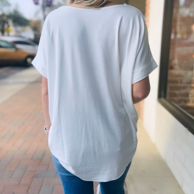 Forever Ours V Neck Top