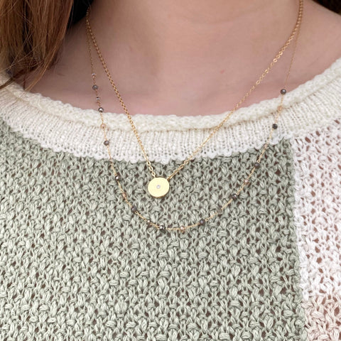 Chain Link Statement Necklace Set