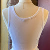 Everyday Ribbed Crop Tank Top White