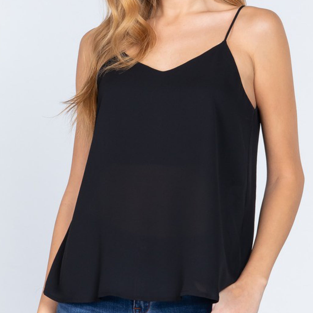 Annabelle Crossback Top Black