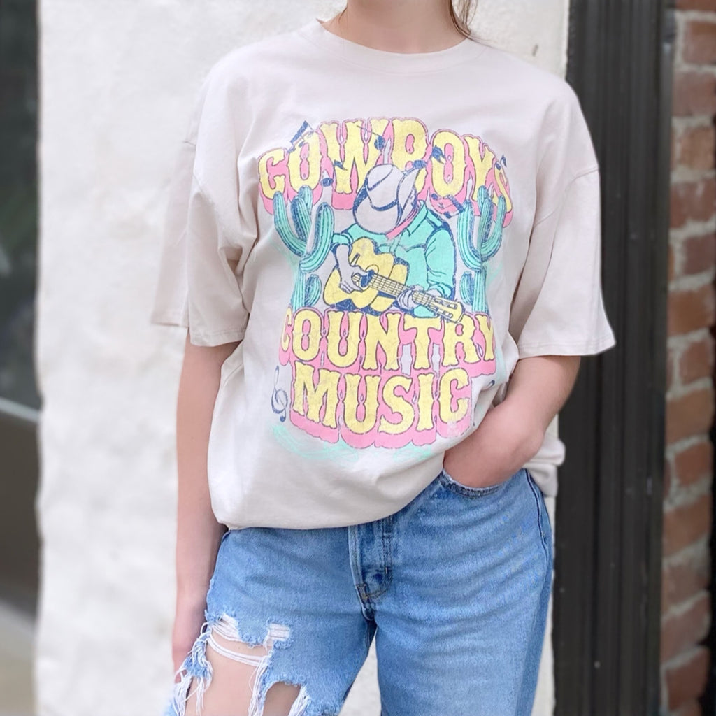 Cowboys And Country Music Graphic Tee