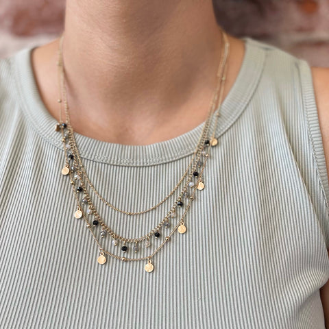 Chain Link Statement Necklace Set