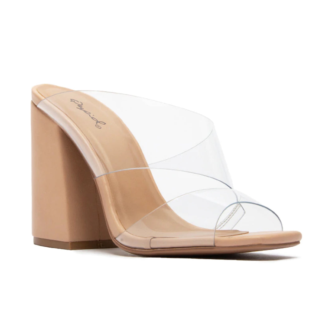 Cage Clear Nude Heel