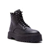 Phase Lace Up Combat Booties Black