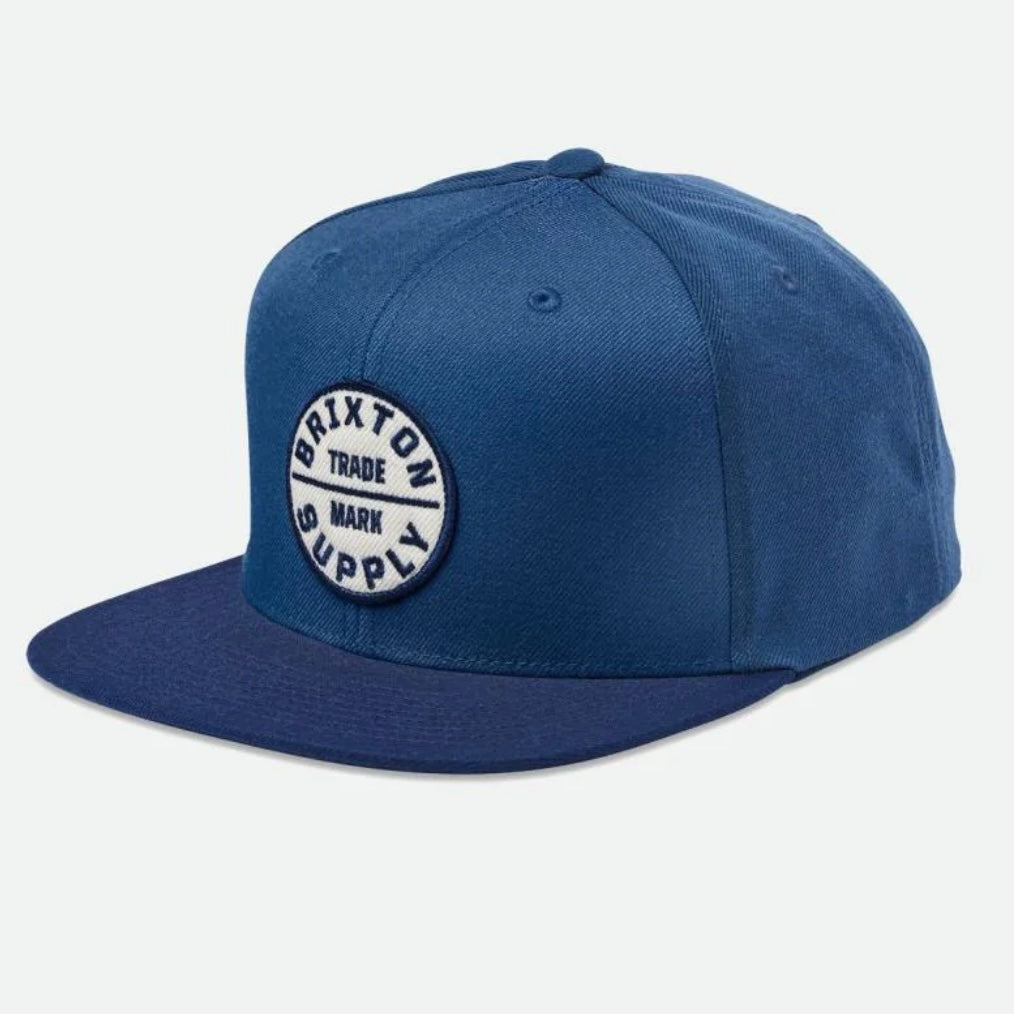 Brixton Oath III Snapback- Washed Navy/Indie Teal