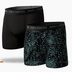 Pair of Thieves Super Fit Boxer Briefs 2 Pack Blue/Black